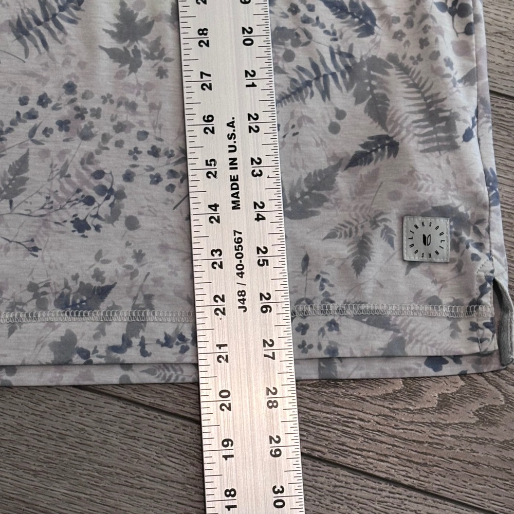 Linksoul Golf Polo Mens Medium Grey All Over Pattern Print Outdoors Casual - Picture 5 of 8